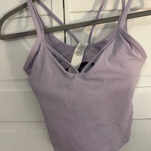 Lululemon Athletica Light Purple Ribbed Strappy Align Tank - Size 4